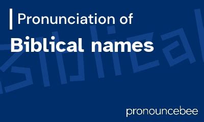 charities pronunciation|how to pronounce bible names correctly.